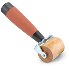 DEI Application Roller 50218; Boom Mat Roller, 2 in., Wood/Rubber