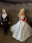 Vintage Mattel Barbie and Ken Bride and Groom Doll Set 1999