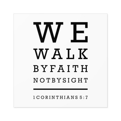 We walk by faith  Vinyl Die Cut Car Decal Sticker  charlie kirk- FREE SHIP!!