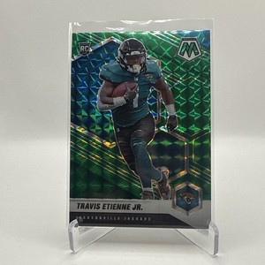 2021 Panini Mosaic  Travis Etienne  Green Mosaic Prizm RC  #314 