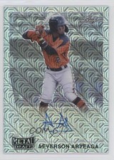 2021 Leaf Metal Draft 1990 Silver Mojo Aeverson Arteaga #LA-AA1 Auto 2a9