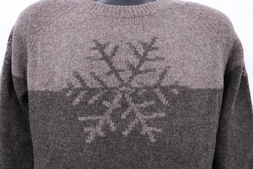 Suéter feminino Sundance lã de cordeiro padrão floco de neve médio inverno - Imagem 2 de 4