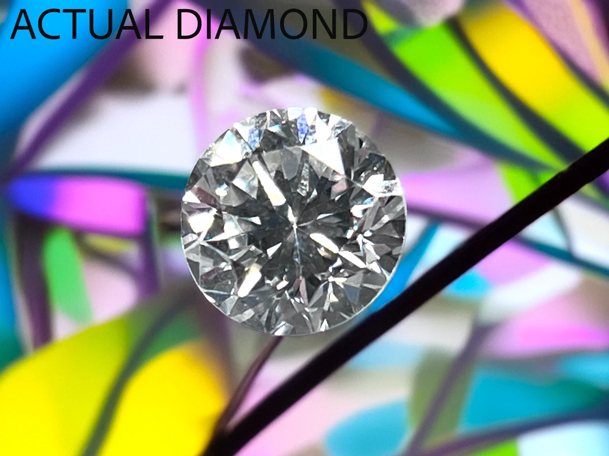 Diamant Brut Naturel Rond 0.19 CT – Certificat Gratuit – Couleur I-J, Pureté SI2-I2