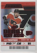 2019 Upper Deck Credentials Debut Ticket Access Red /99 Carsen Twarynski #61 q2x