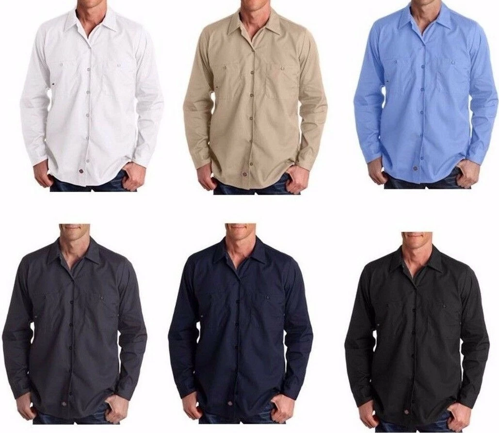 DICKIES Mens Long Sleeve Industrial Work Shirt NEW Pocket Button Down Size S-5XL
Opens in a new wind