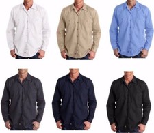 Dickies Mens NEW Size S-5XL Pocket Long Sleeve Industrial Work Shirt ll535