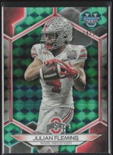 Julian Fleming 2023 Bowman Best University #72 Green Geometric 4/15 JSY #