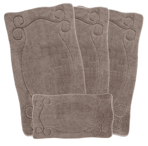 ROMANY GYPSY WASHABLE 4PCS MAT SET, CARAVAN TOURER SIZES 67X120CM Elvin - Picture 14 of 37