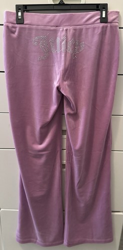 Neu mit Etikett Juicy Couture Velours violett/lila Trainingsanzug Jogginganzug Damengröße SMALL - Bild 10 von 12