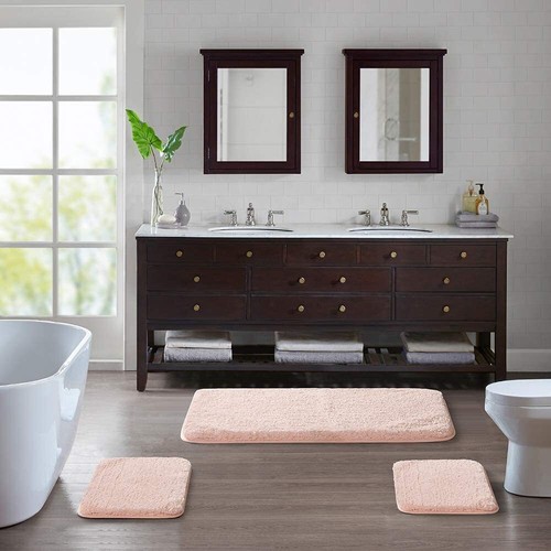 Bathroom Rug Non Slip Bath Mat for Bathroom Water Absorbent Soft Microfiber - Picture 30 of 69