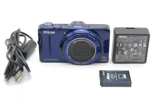 Nikon COOLPIX S9300 16.0MP Digital Camera 18x Optica Zoom Blue tested - Picture 9 of 12