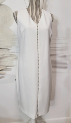 calvin klein white bodycon dress Flare Slit Sleeve Bodycon Dress main image 1