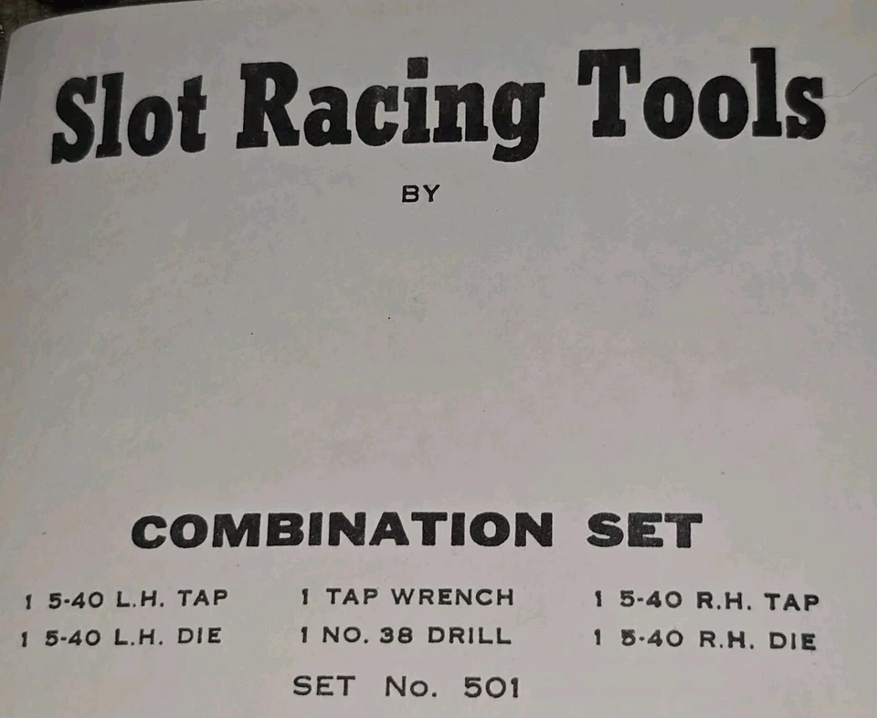 Slot Racing Tools Combination Tap & Drill Set From Midwest Products #501 USA NOS - Image 2 of 4