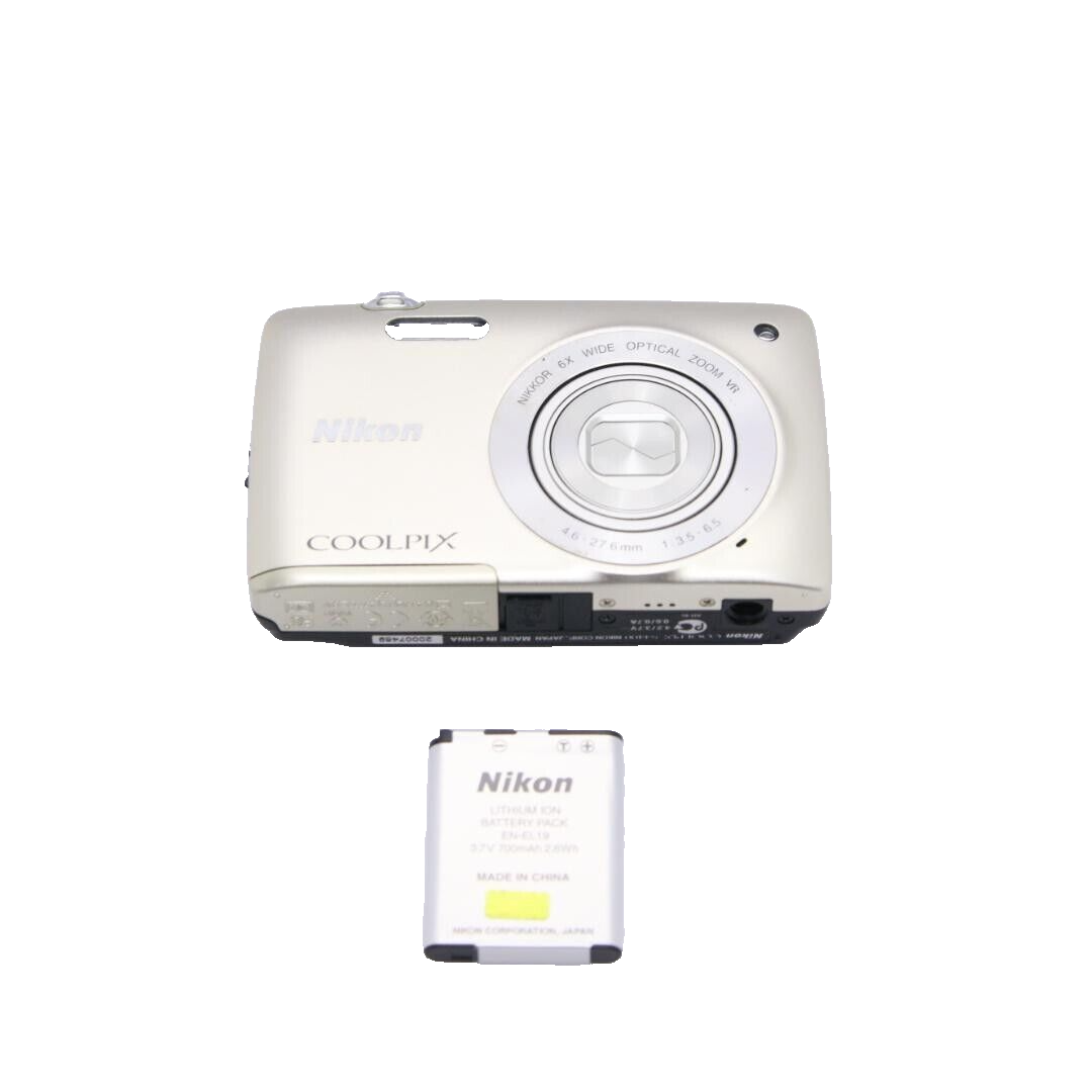 ★ジャンク品★　ニコン　COOLPIX S4400 S4400｜Nikon『COOLPIX 』レッド 2005万画素 広角26mm 光学6倍