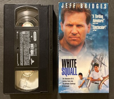 White Squall  VHS Movie VCR Video Tape Jeff Bridges- Excellent Condition