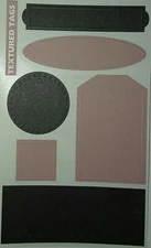 Mrs Grossman Textured Tags LICORICE ROSE mauve Stickers Vintage retired 2004