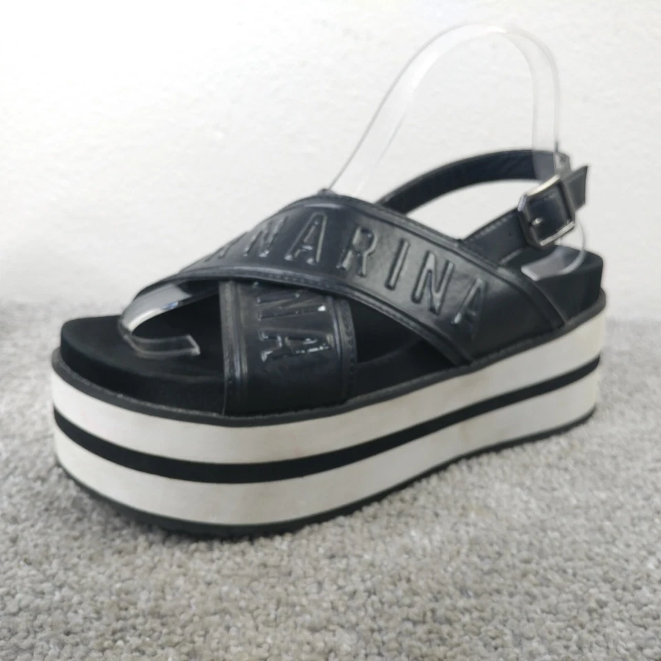 Sandalias de plataforma Fornarina Milano para mujer 8 zapatos con correa en el tobillo Foto 3 de 4