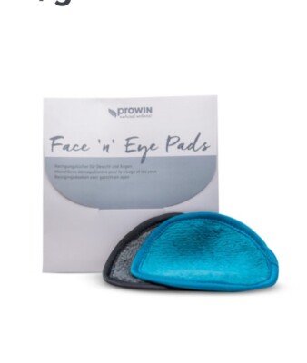proWIN Face n Eye pads, 2 Stück, Gesichtsreinigungstücher