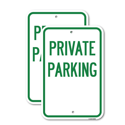 Private Parking Heavy Gauge Aluminum Parking Sign Rust Proof