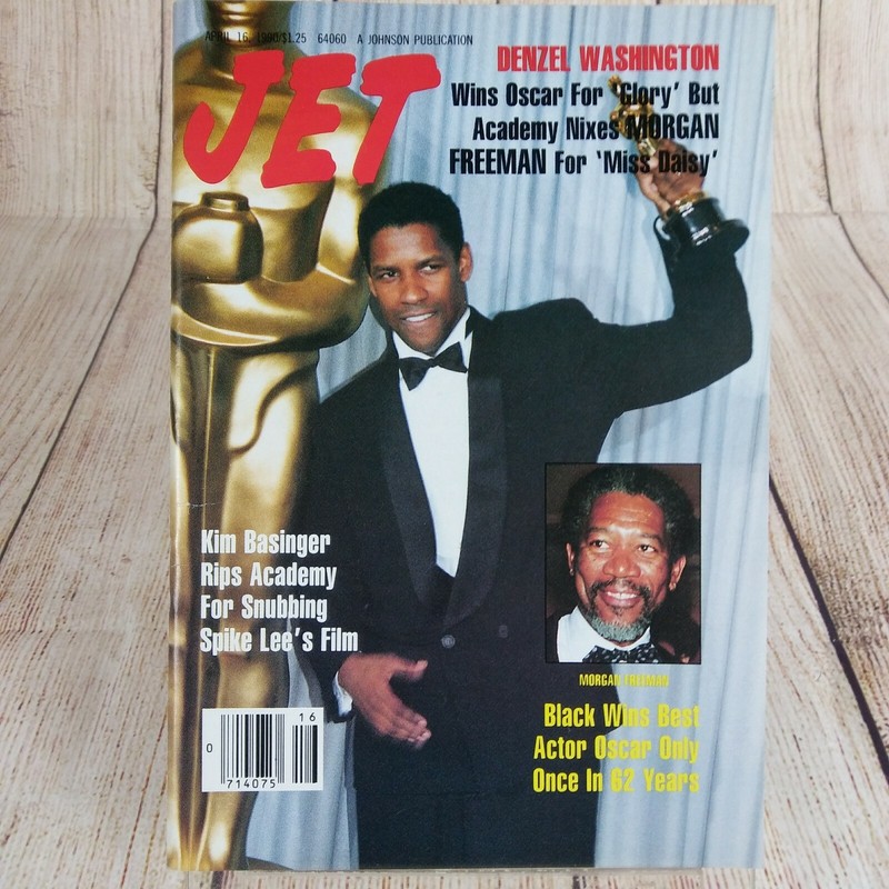 JET MAGAZINE | APRIL 16, 1990 | DENZELL WASHINGTON WINS OSCAR FOR "GLORY"...