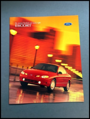1998 Ford Escort and ZX2 22-page Original Sales Brochure Catalog