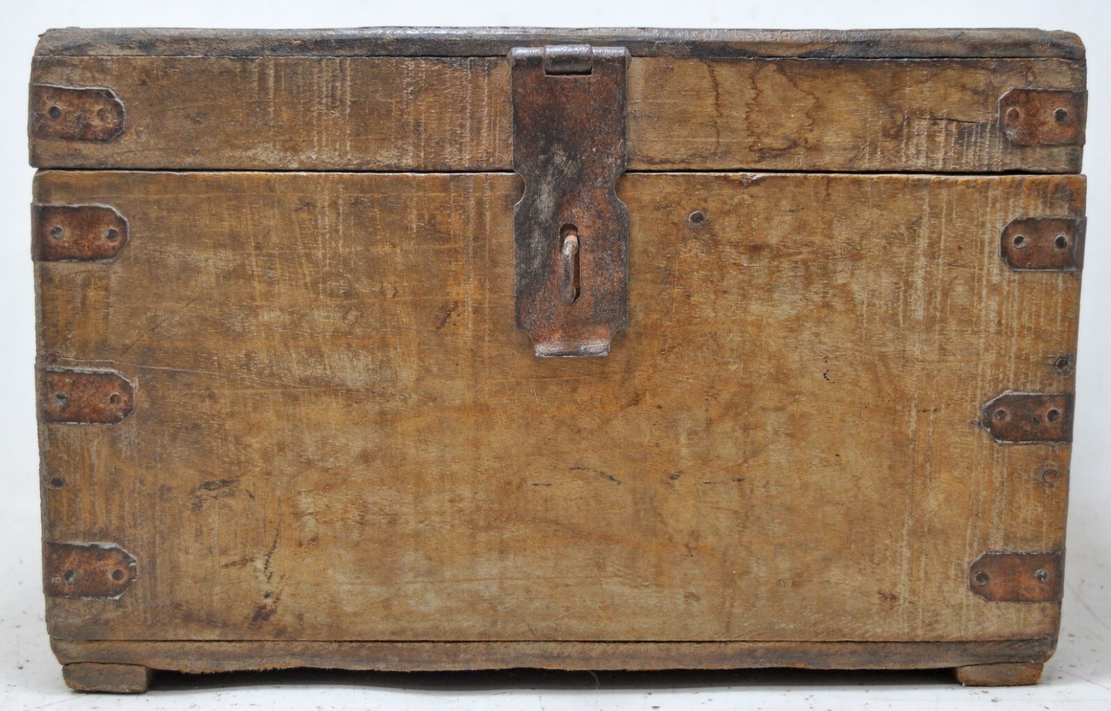 Antique Wooden Storage Chest Box Original Old Hand Crafted eBay