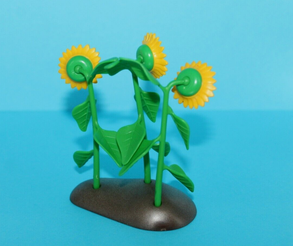 Playmobil Brown Dirt Base Part with Sunflowers for Farm, Garden eBay