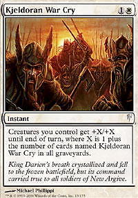 MTG - Kjeldoran War Cry ColdSnap - Picture 1 of 25