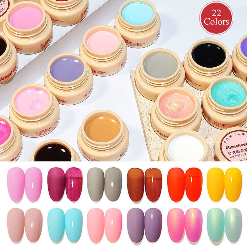 Solid Cream Gel Polish Painting Gel Color Mud Gel Nail Manicure Pudding Gel 5ml/