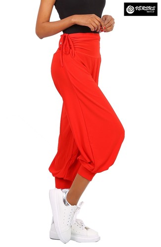Pantaloni Sportivi Larghi Donna Comodi Cropped Woman Sport Large Pants  KEL-P200 | eBay