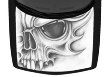 Hand Drawn Skull Tattoo Grunge Truck Hood Wrap Vinyl Car Decal Graphic 58