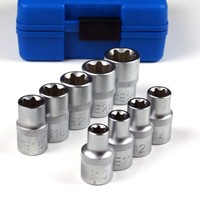 "Bgs SteckschlüSsel Einsatz AußEn Torx, E-Profil E10-E24 1/2\" Nuss Stecknuss Set"