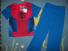 Spiderman Pajamas Sleepwear 2pc Set Boys 4 6 8 Marvel Ultimate New