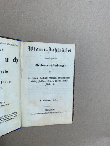 Wiedeńska książeczka liczbowa 1859 - Zdjęcie 1 z 1