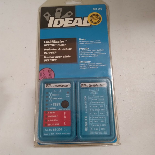 Ideal Linkmaster 62200 Cable Tester for sale online eBay