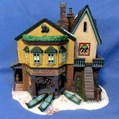 Dept 56 Dicken's Village Series The Grapes Inn #57534 5th Edition 1996 Lighted - Picture 4 of 10