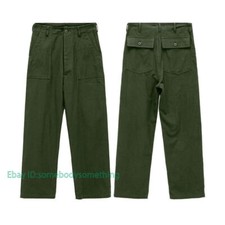 Replica Army Military OG-107 Fatigue Utility Pants Casual Olive Green Trousers
