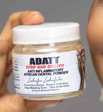 Adatt Anti-Inflammatory African Dental Powder | Natural, Toothache Relief - 4 oz