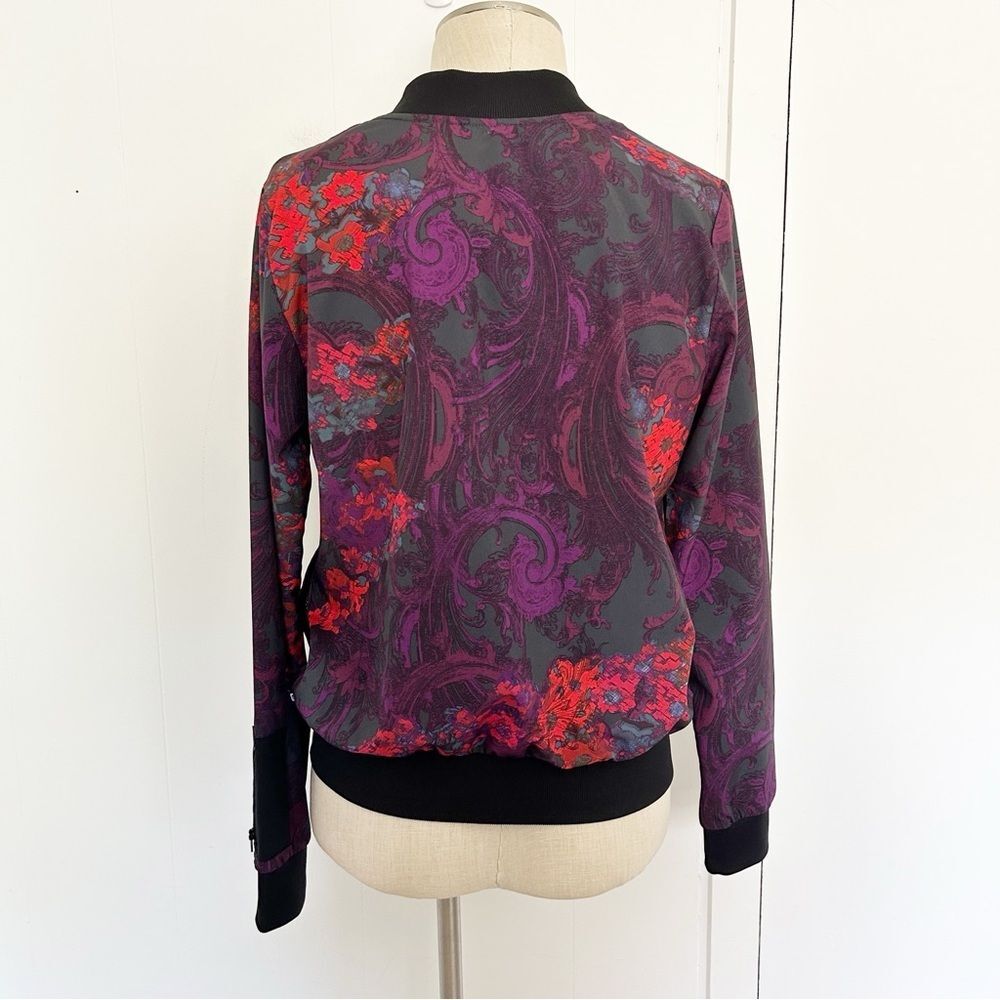 Fabletics Ithaca Jacket Romantic Print Purple Red… - image 5