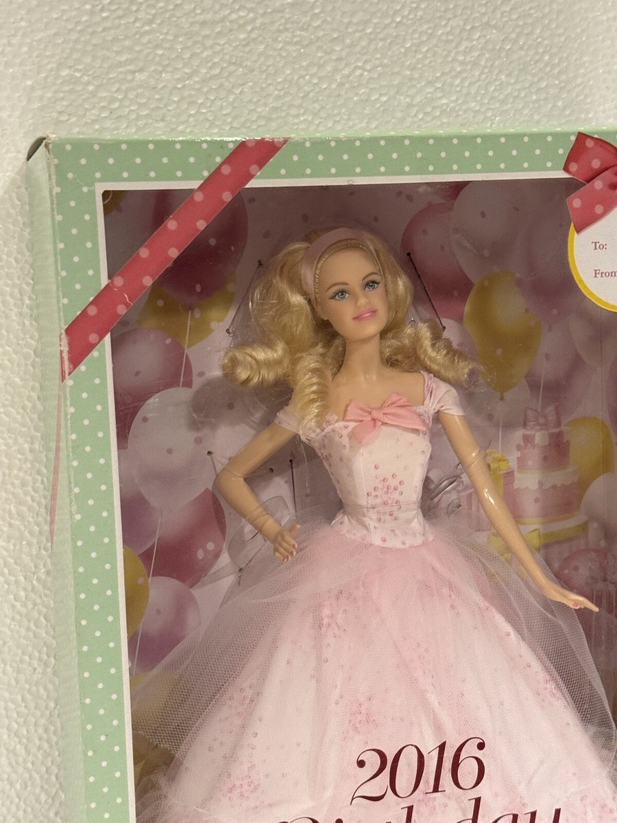 Mattel DGW29 2016 Birthday Wishes Toys Barbie Doll for sale