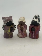 Choir Singers Trio Clay Art Hand Crafted