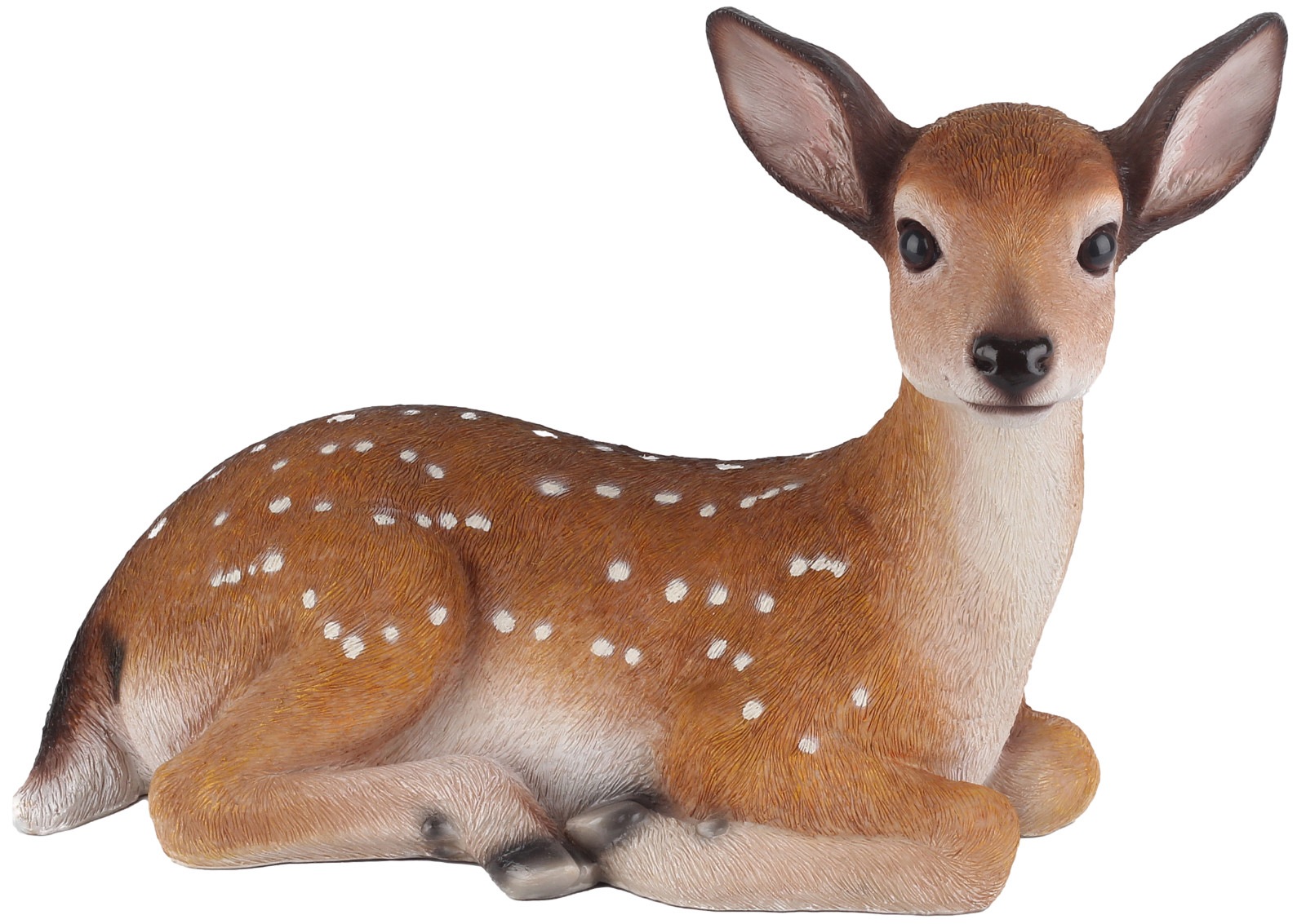 Laying Deer Ornament Statue Garden or Home Decor Resin Statue Bambi Fawn 24x34cm