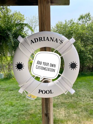 Personalized Life Ring 24''  - USCG Approved - Custom Life Ring - 20/30in avail.