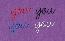 YOU 2 die cuts scrapbook cards