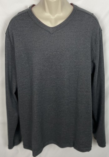 Nicoby Mens XL Reversible V-neck Sweater Long Sleeve Shirt Gray/Red NWT NEW $99 - Picture 12 of 12
