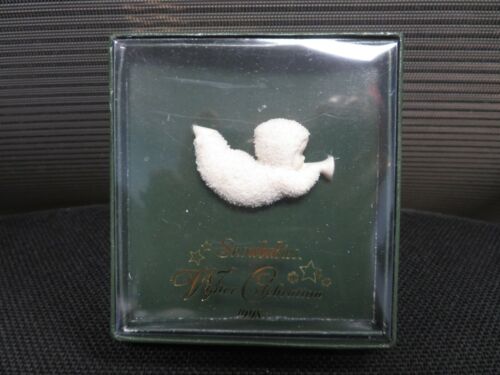 Snow babies Bisque Friendship Pin Winter Celebration 1998 Brooch 68887 W/ Box - Picture 1 of 4