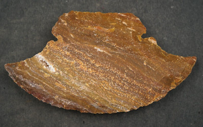 Colorful Ulu 5.5'' Flint Spearhead Point Knife Blade Stone Tool Arrowhead I-256