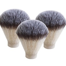 3Pcs Nylon Shaving Synthetic Brush Knot Size 21mm Men Beard Barber Grooming Tool