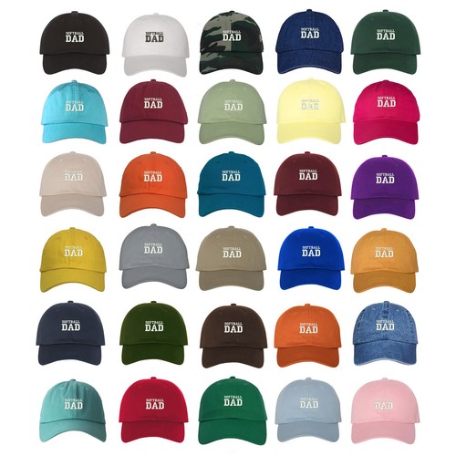 SOFTBALL DAD Dad Hat Embroidered Sports 