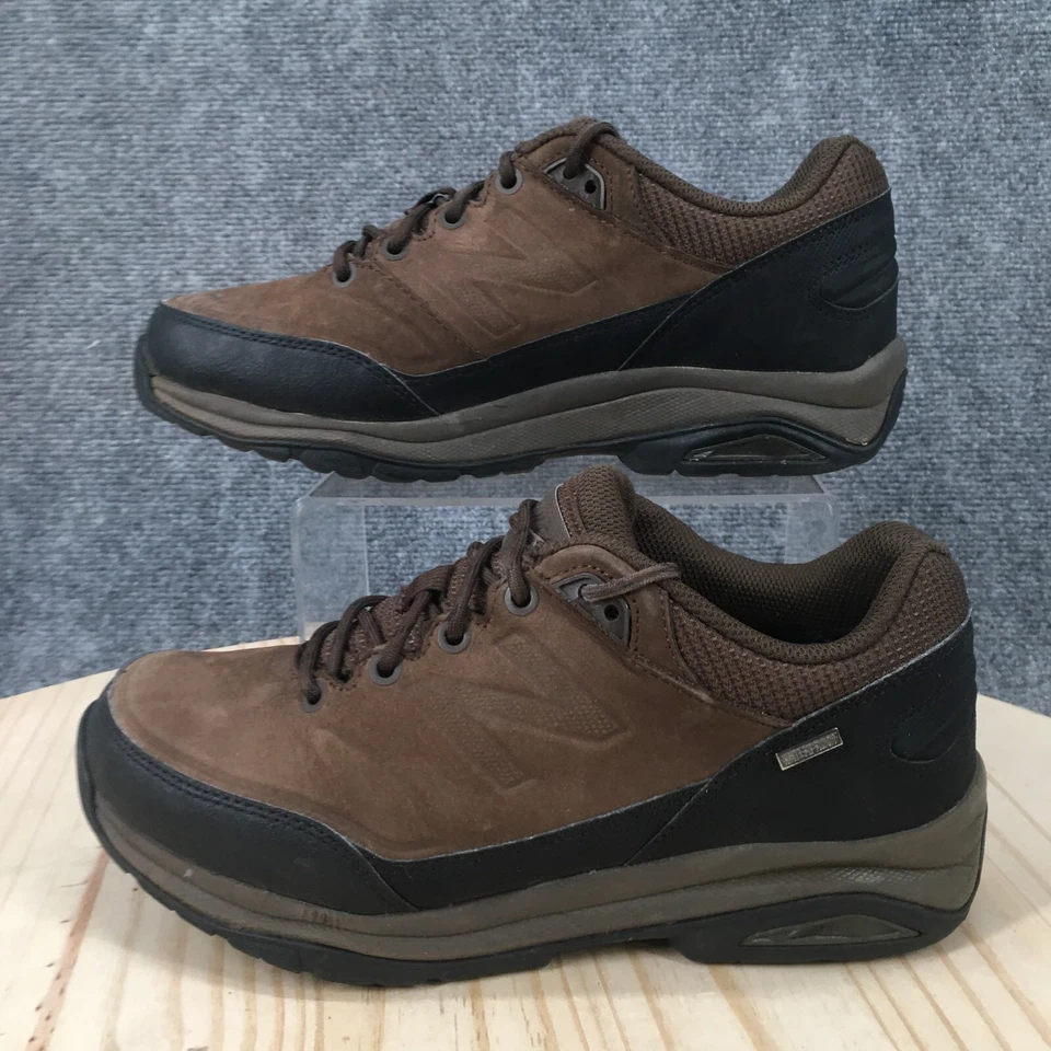 New Balance Zapatos Para Hombres 7.5 1300 Zapatillas Trail Running Marrón Con Cordones Cuero Foto 2 de 4